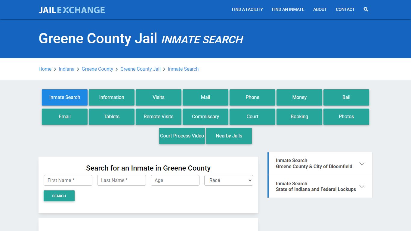 Greene County Jail, IN Inmate Search: Roster & Mugshots